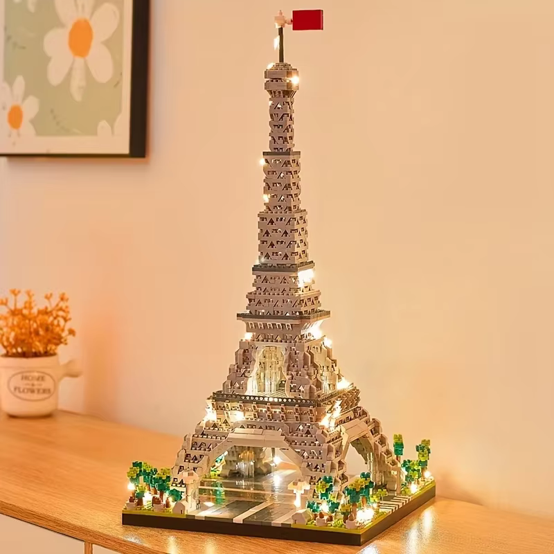 Paris Tour Eiffel Architecture importer Night Set, Souvenir exquis, Jouets, Cadeau parfait, Idéal pour défier et dos