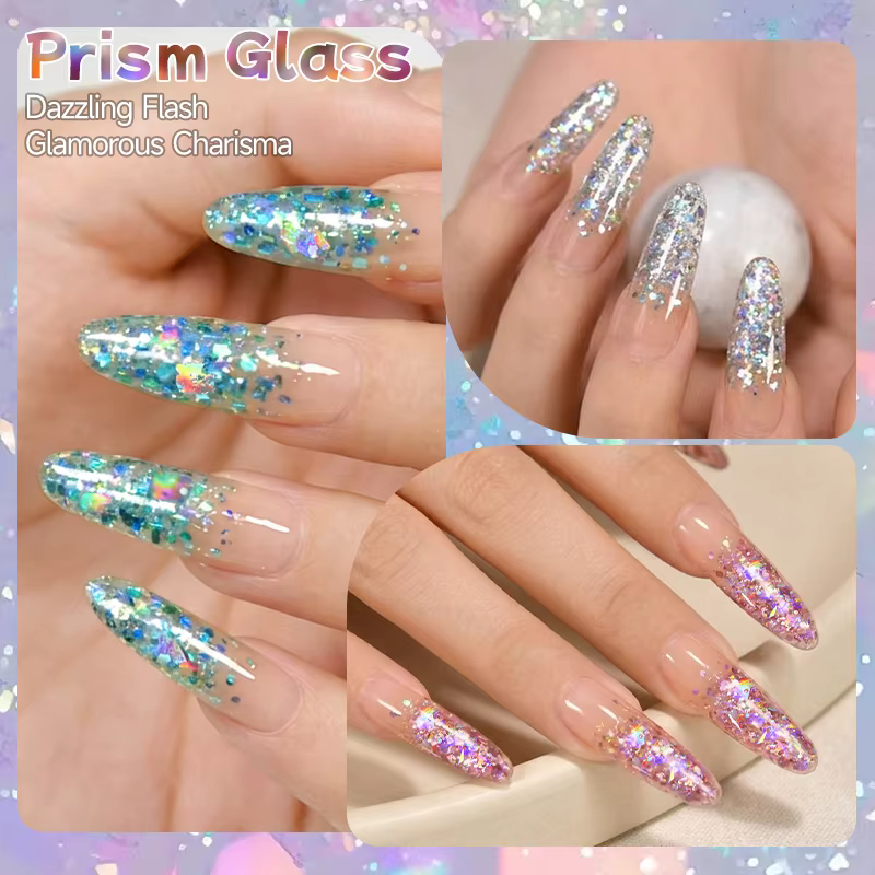 UR SUGAR 15ml Gel à ongles pailleté scintillant pour manucure de fête