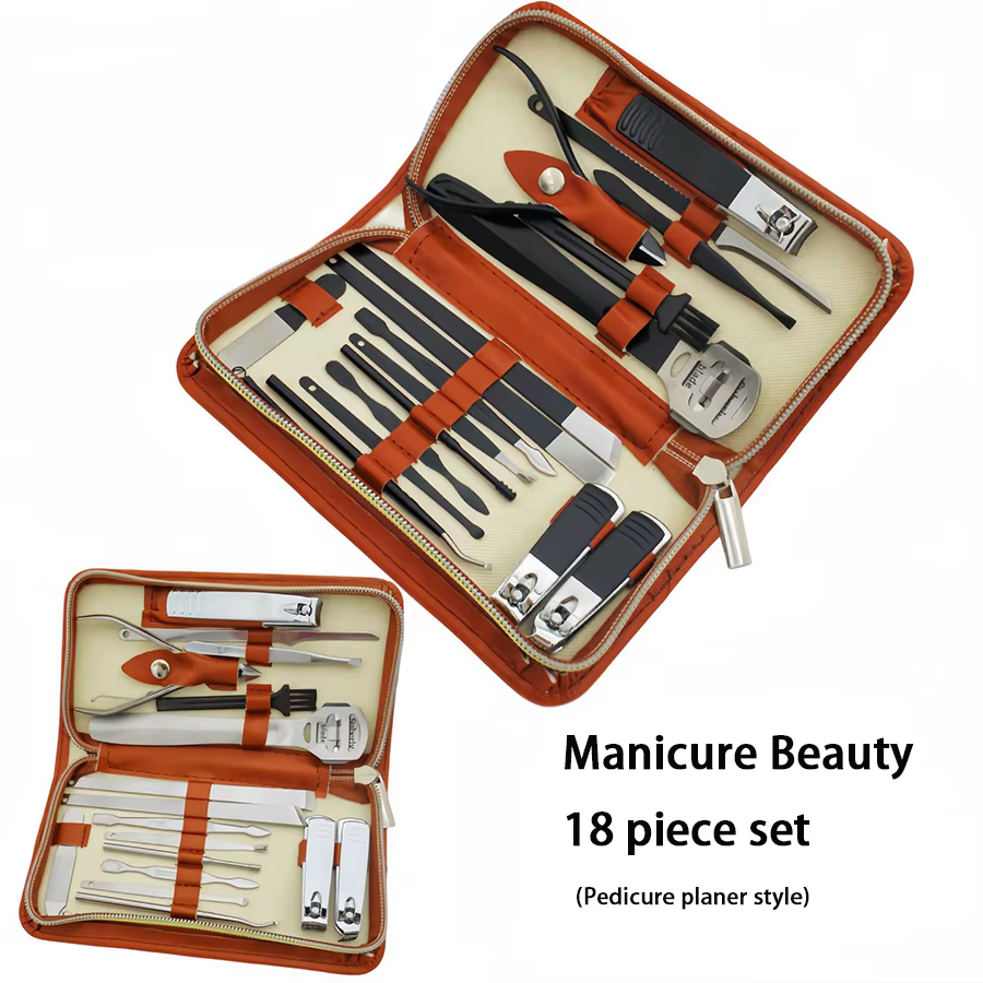 Kit de soins des ongles en acier inoxydable