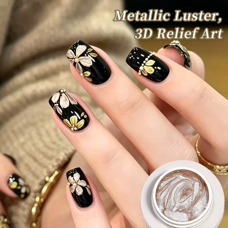 Gel Polish Métallique 3D 5ml Super Brillant Effet