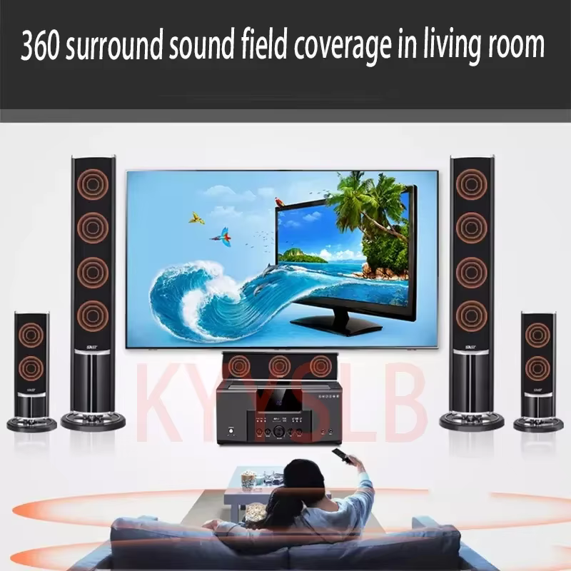 KYYSLB-Ensemble audio pour système audio de cinéma maison, amplificateur de salon, haut-parleurs, TV surround 3D, haut-parleur de chanson K, 5.1
