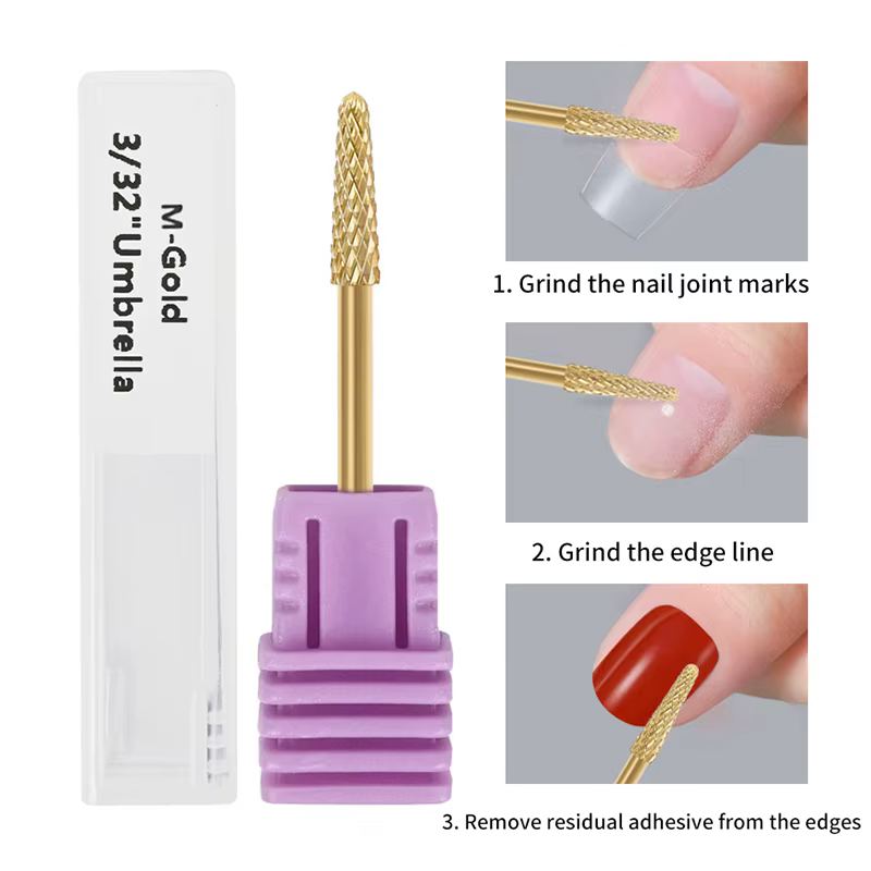 Forets à ongles en diamant pour manucure russe