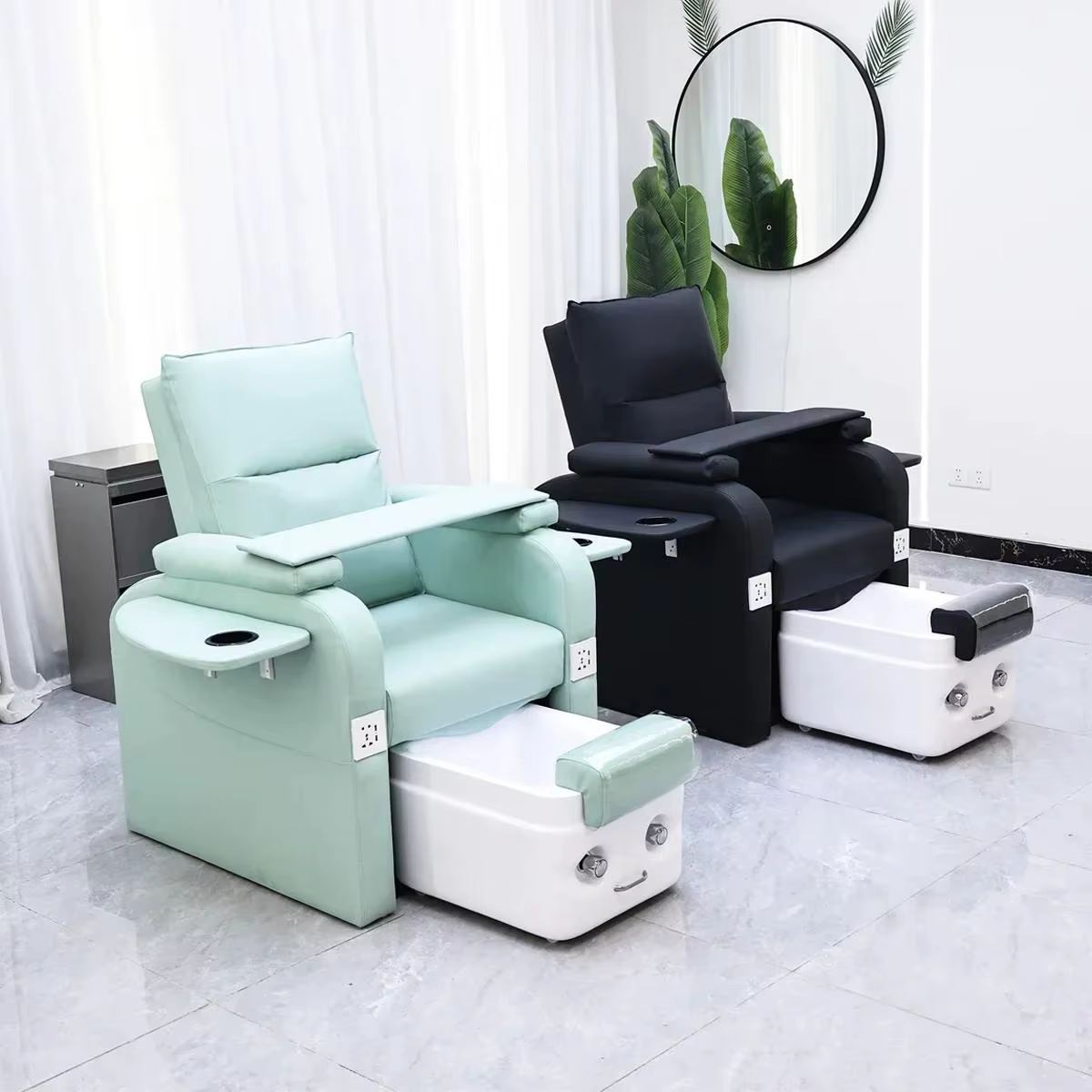 Chaise de Spa de pied populaire manucure Spa chaise de pédicure moderne et luxueuse multifonction Salon de beauté des ongles pédicure chaise de pédicure