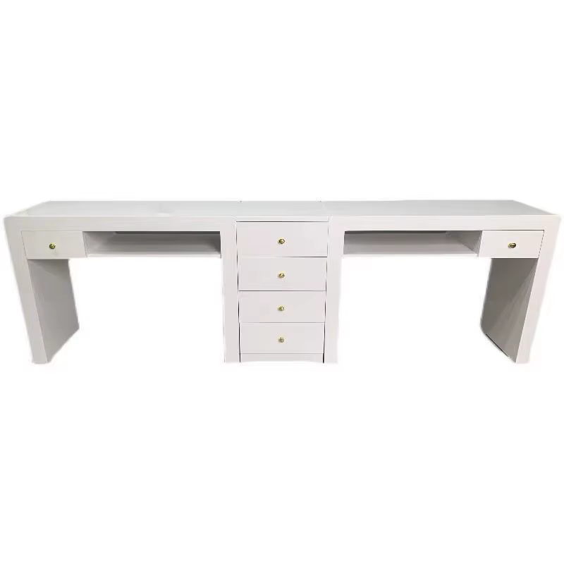 Poste de travail pour femmes, support de bureau pour ongles, accoudoir, aspirateur, organisateur de maquillage, bureau à ongles, Design de luxe, meubles de manucure Mesa Para