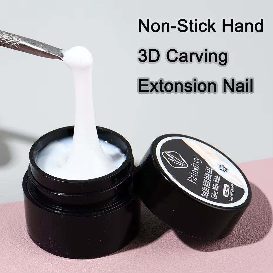 Gel sculptant 3D blanc nacré 5ml pour vernis à ongles