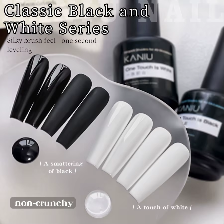 KANIU 15ml vernis à ongles Gel une touche haute pigmentation lisse nivellement sans plis manucure française tremper UV