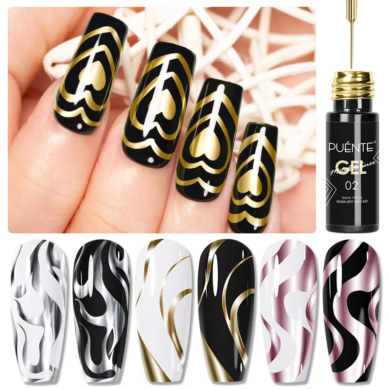 Vernis Gel de revêtement de peinture métallique argenté doré
