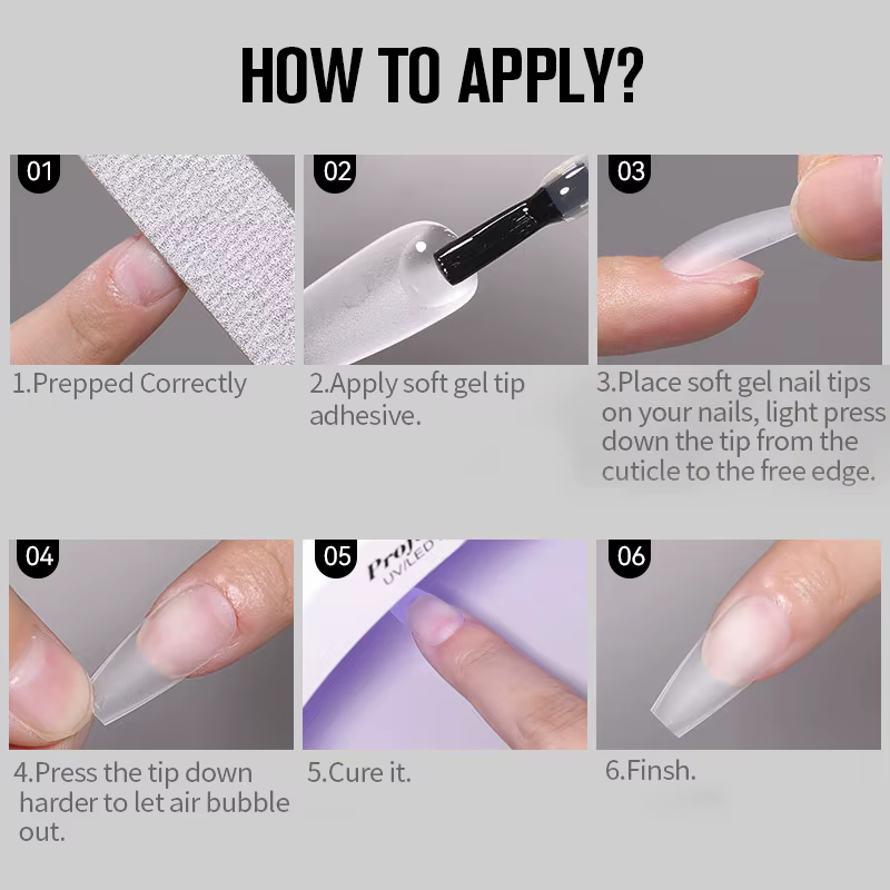 UR SUGAR 420 pièces/boîte mat doux Gel conseils couverture complète faux ongles