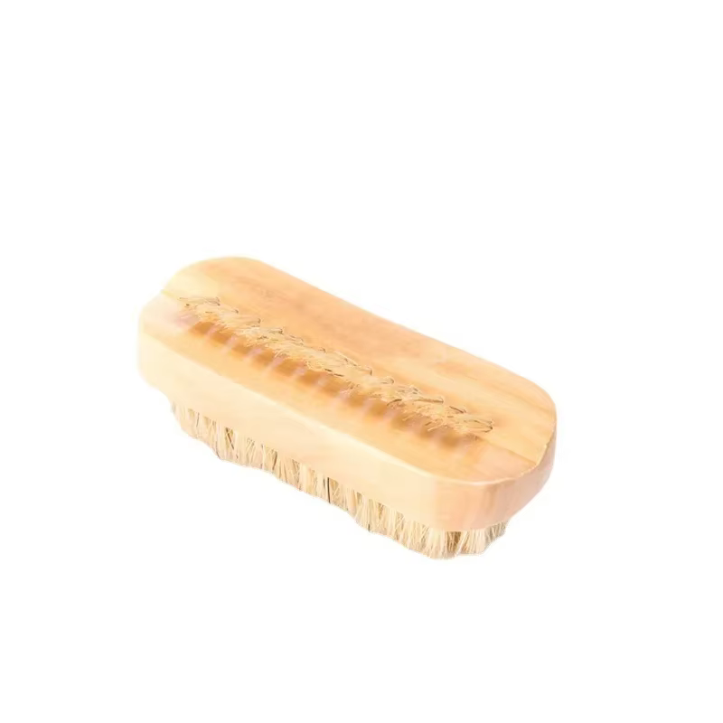 Brosse de nettoyage Double face en poils de bambou