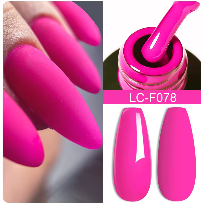 LILYCUTE vernis à ongles Gel Fluorescent Orange rouge néon couleur vive série d'été tremper pour manucure Nail Art