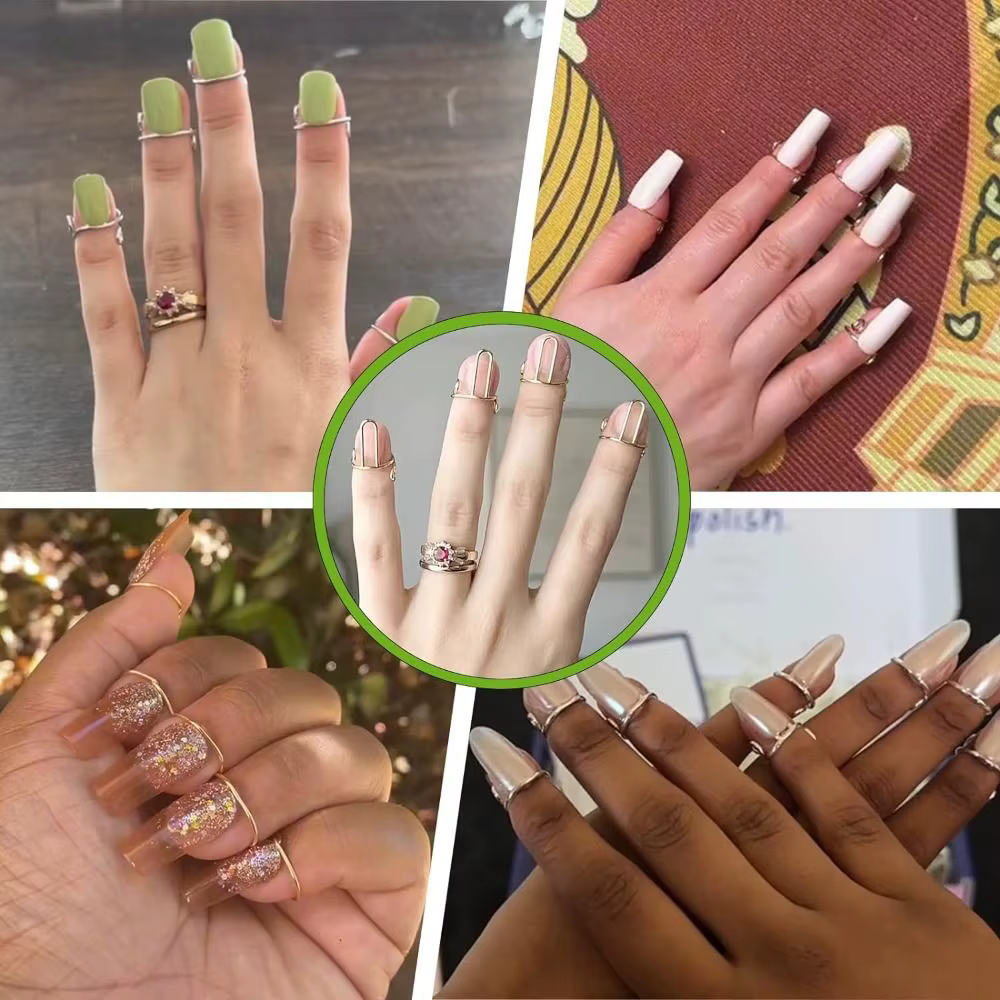 Anneaux pour ongles réutilisables