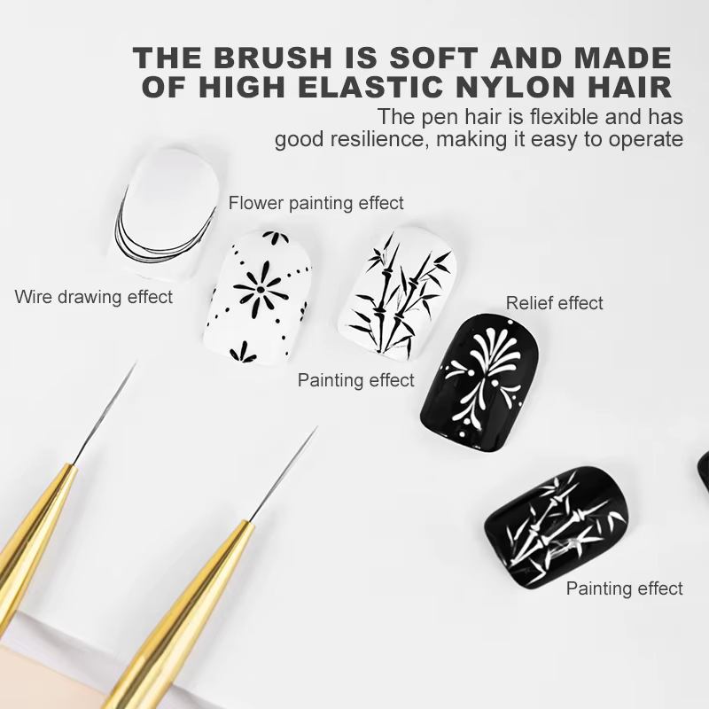 Pinceaux de revêtement pour Nail Art