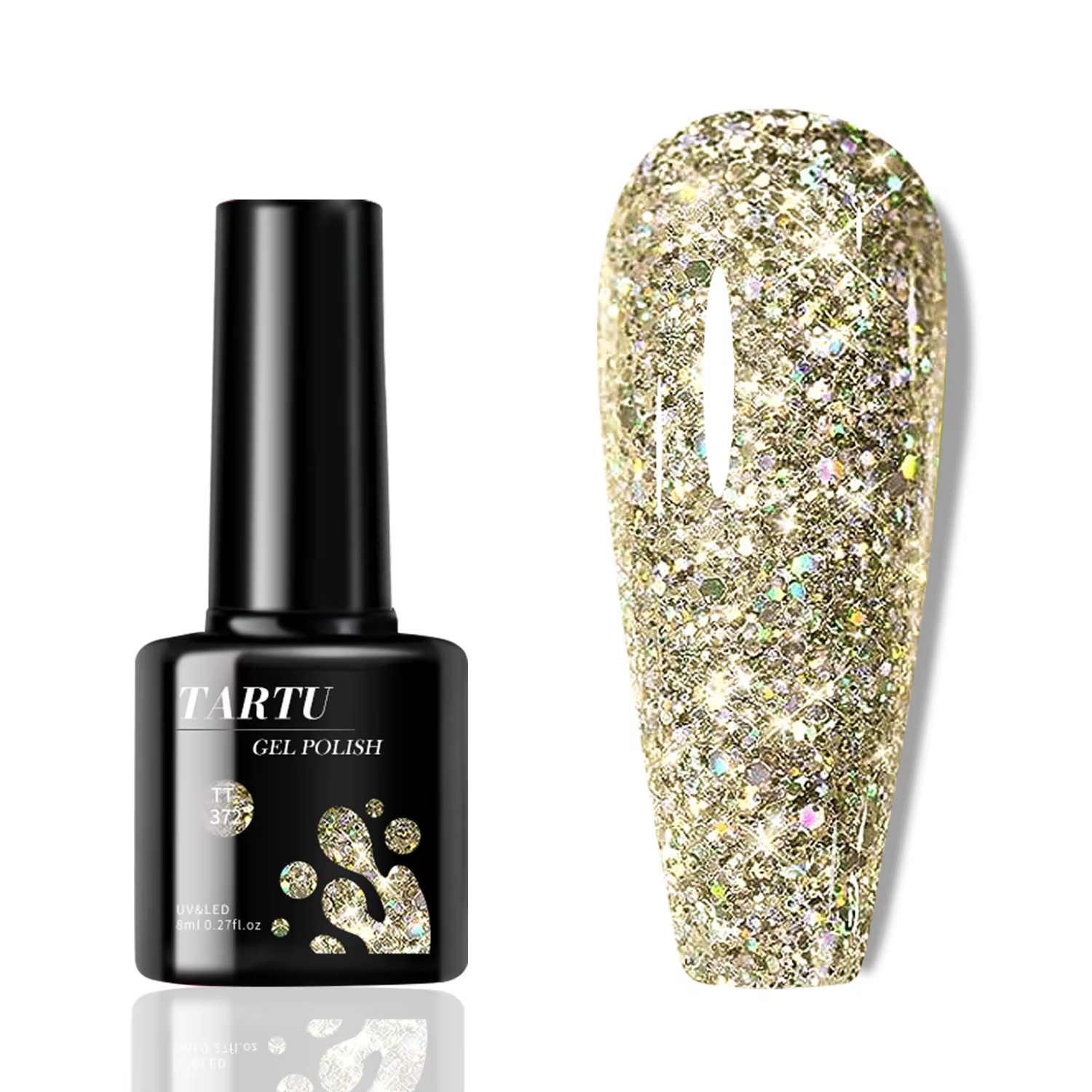 Verhéritage à Ongles Gel UV LED Brcorporelle à Paillettes pour Femme