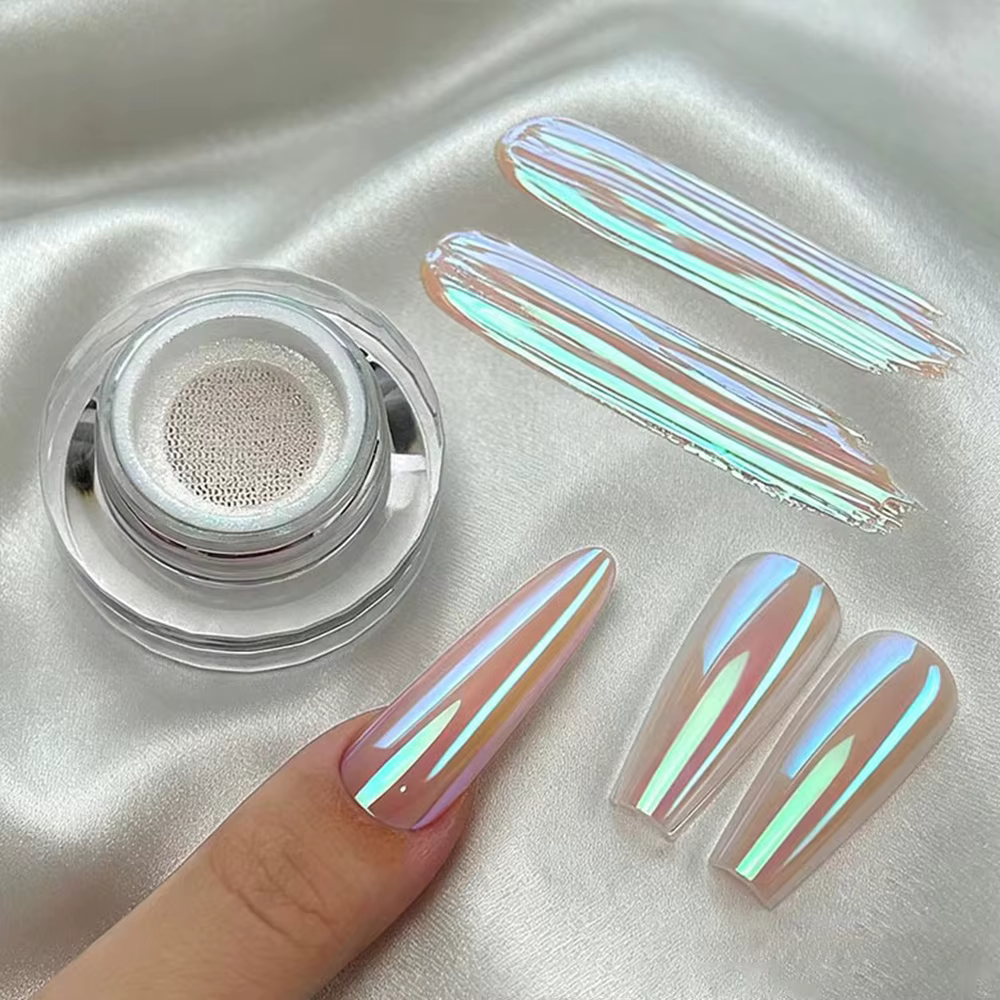 Paillettes Aurora Chrome pour Ongles