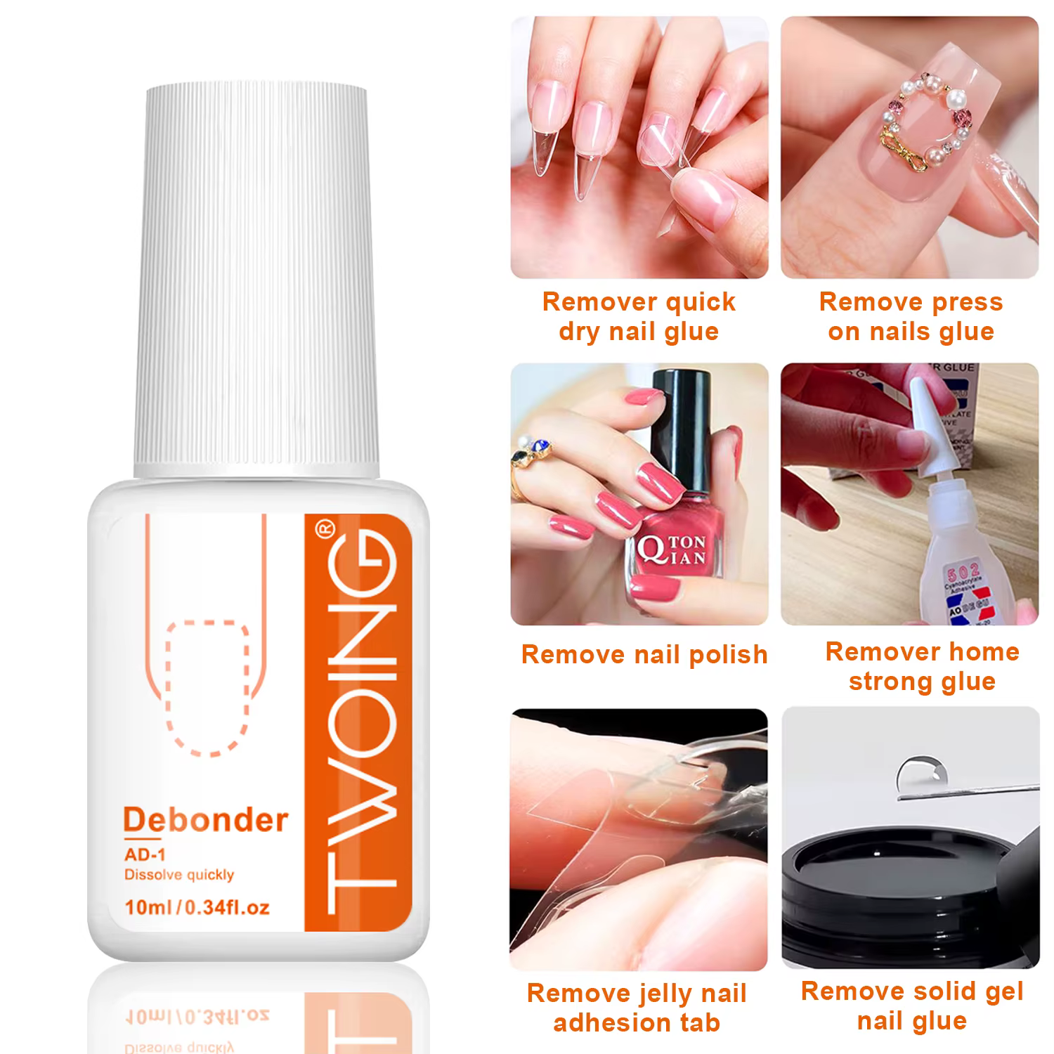 Colle à Ongles Super Bain pour Faux Ongles