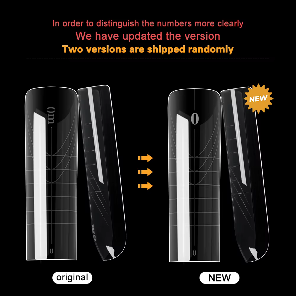MOWOT nouveau carré double forme d'ongle Extension faux ongles conseils construction rapide Gel moules couverture