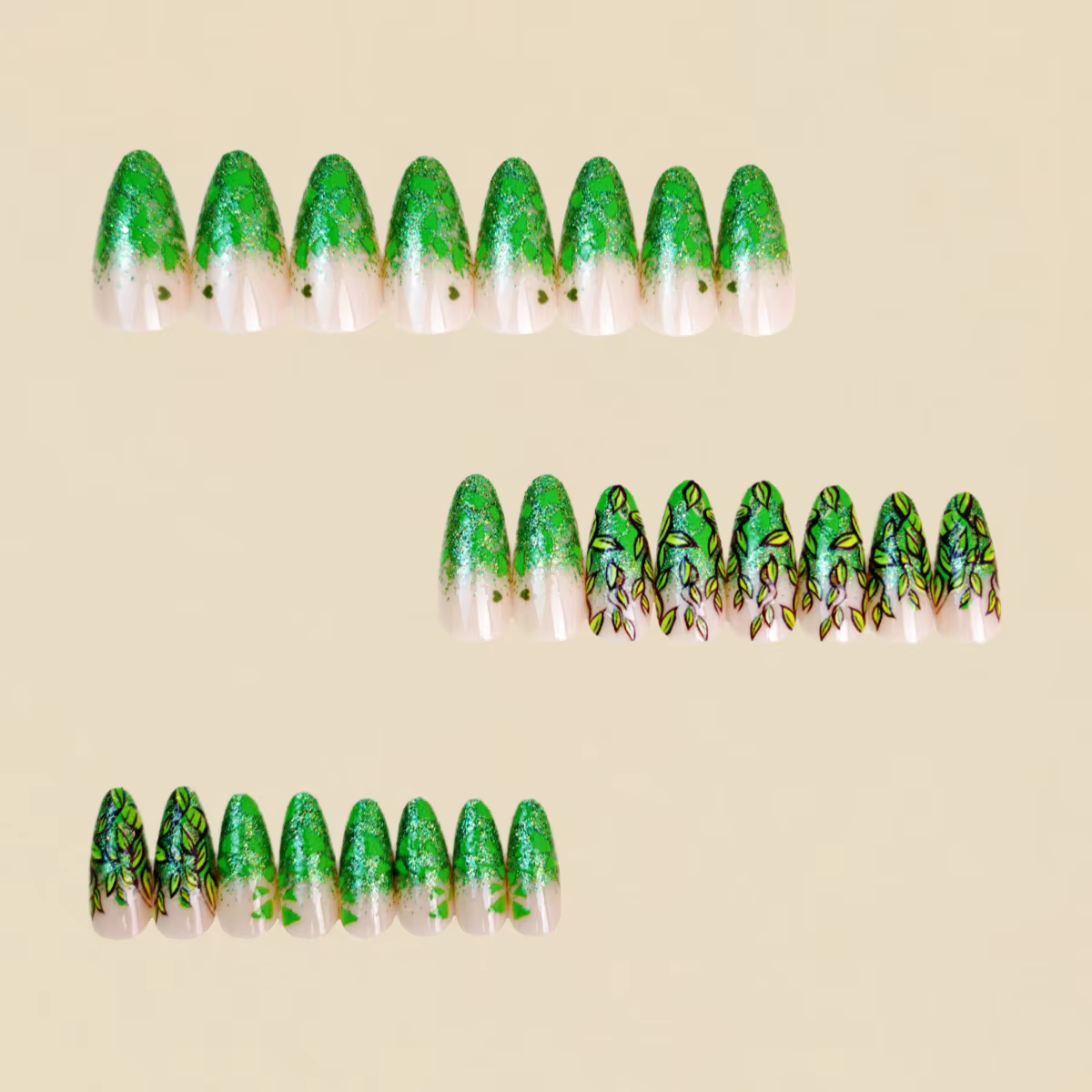 Faux ongles mi-longs pour femmes
