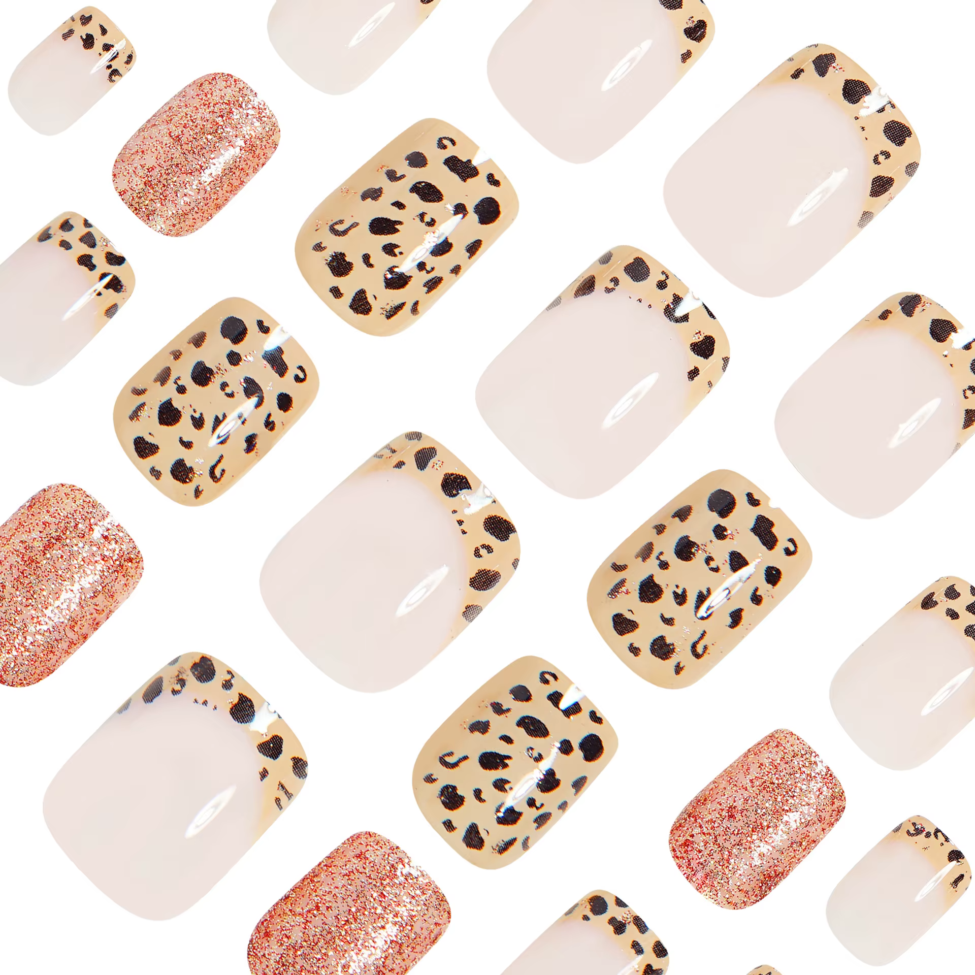 Faux ongles courts et longs pour femmes et filles