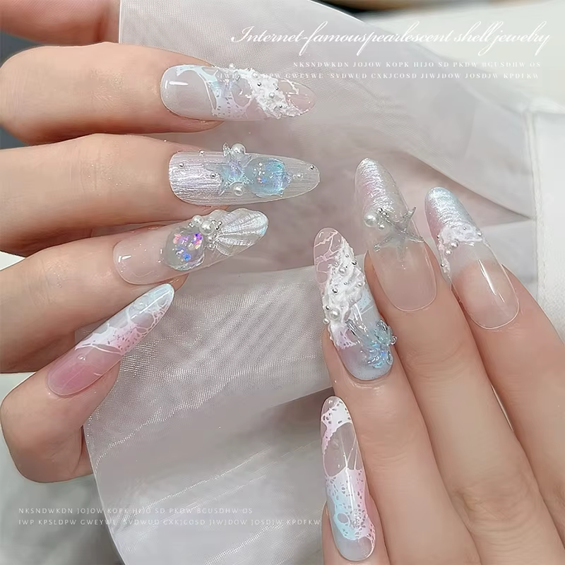 12 grilles/boîte Aurora breloque pour ongles