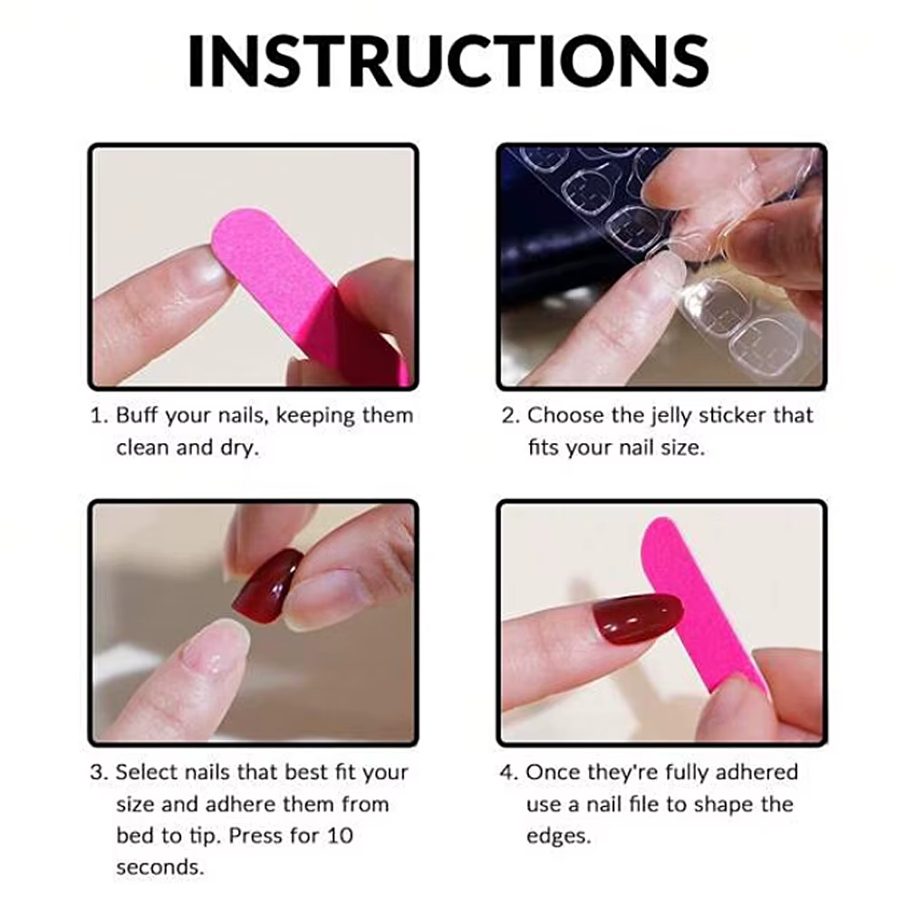 120 pièces enfants presse sur ongles