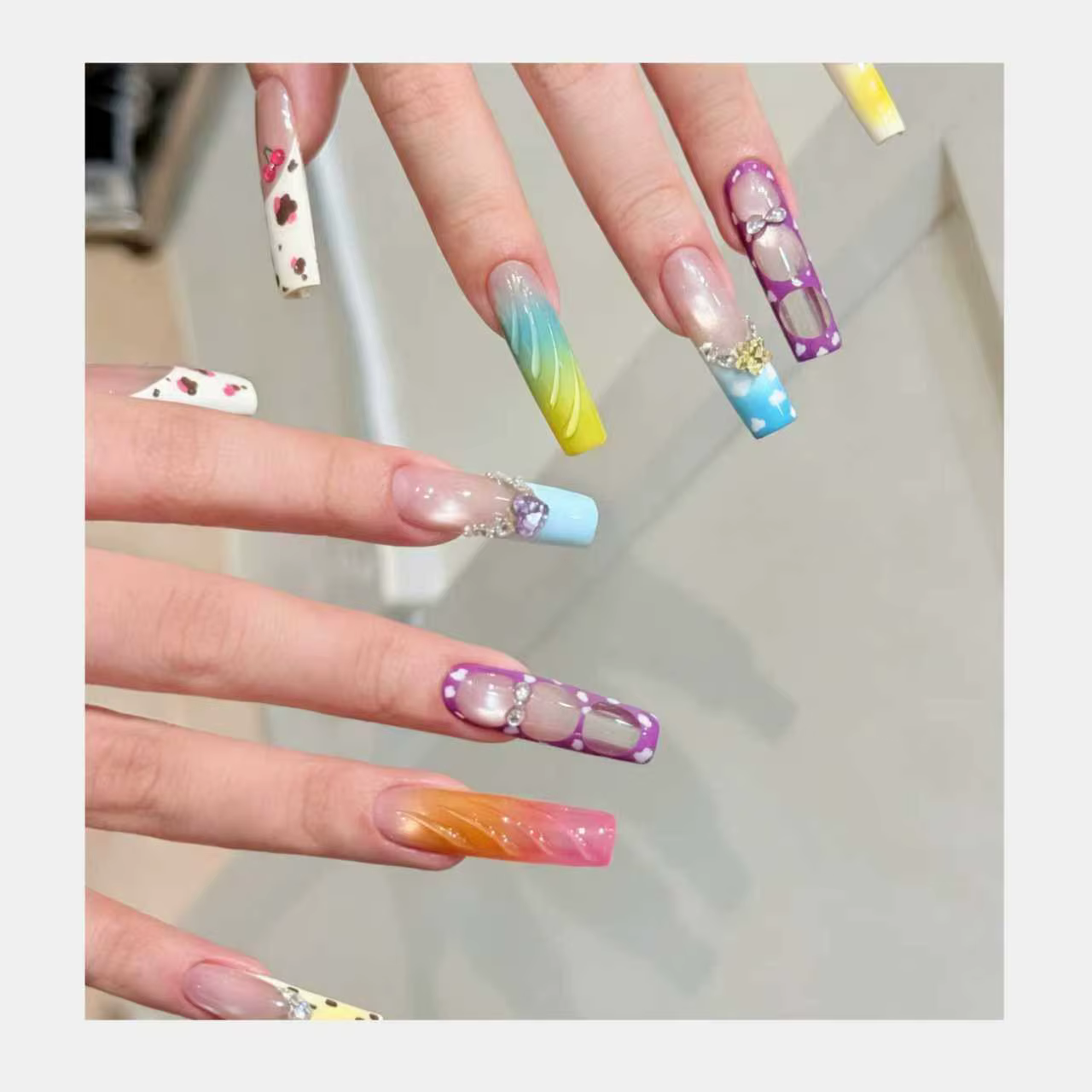 Nouveau vernis gel multifonctionnel 4-en-1 'Pat-on' pour manucures en gel ; Convient aux effets ombrés