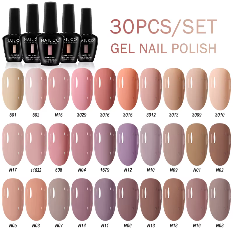 NAILCO 15ml 30pcs/Set Vernis à ongles gel UV semi-permanent Esmalte