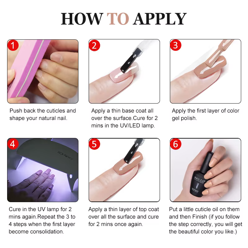 NAILCO 15ml Gel vernis à ongles Semi-permanent hybride
