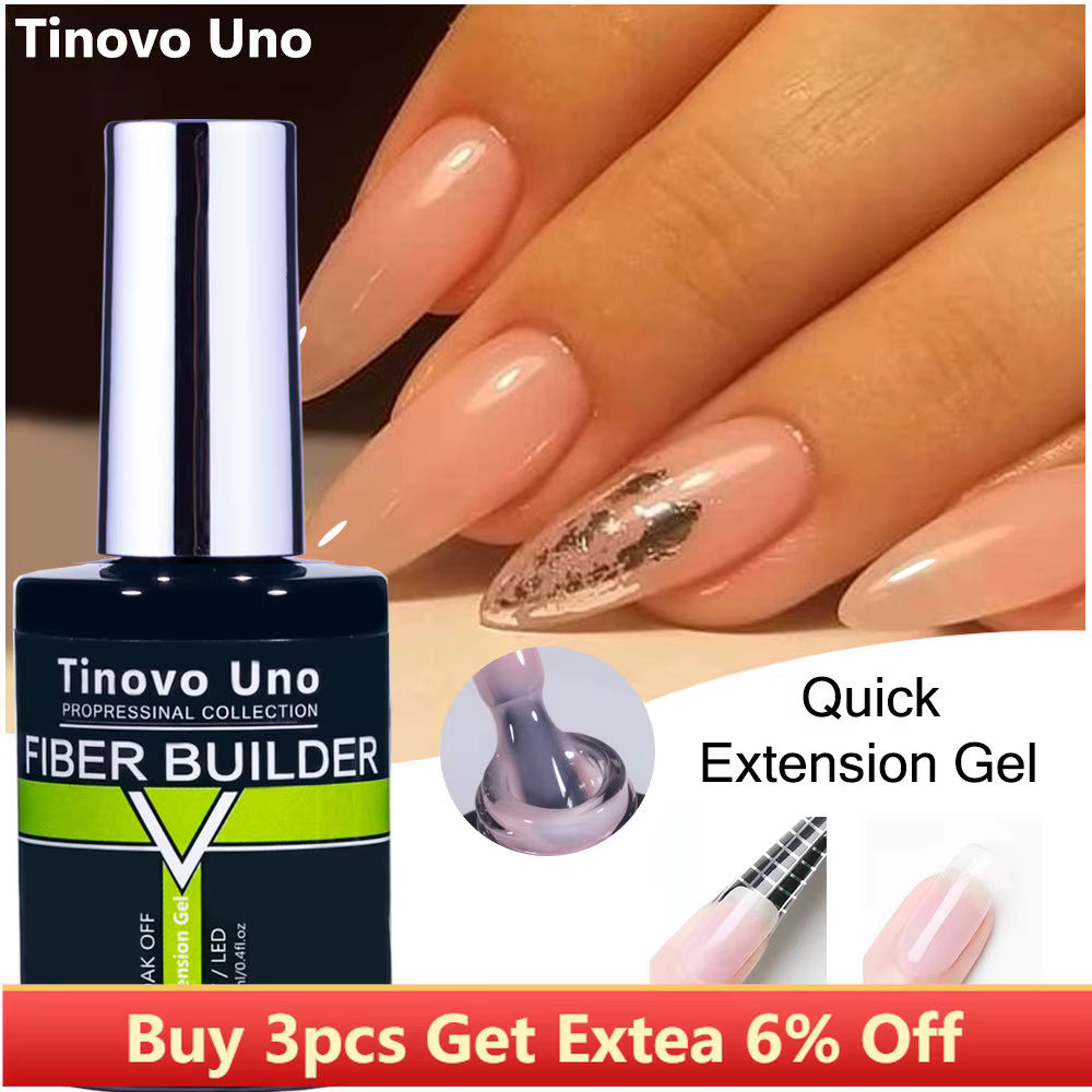 Tinovo Uno 41 couleurs constructeur Gel pour ongles dans une bouteille Gel de fibres pour Extensions semi-permanent UV
