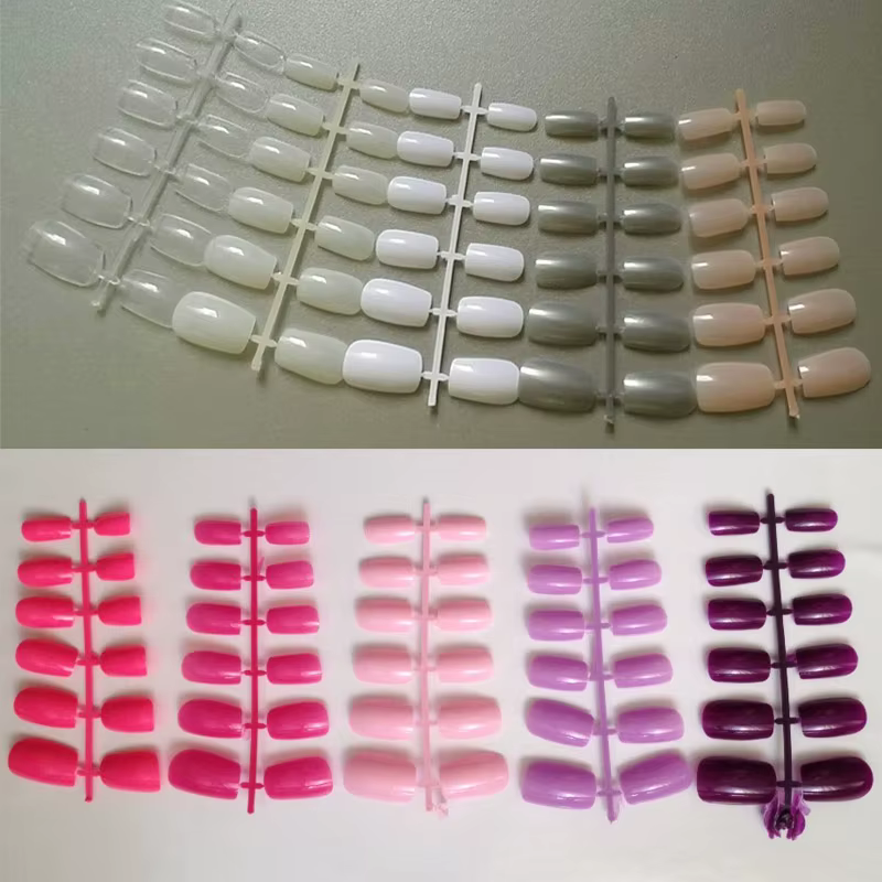 120 pièces/paquet 20 couleurs Faux Ongles conseils conception courte presse