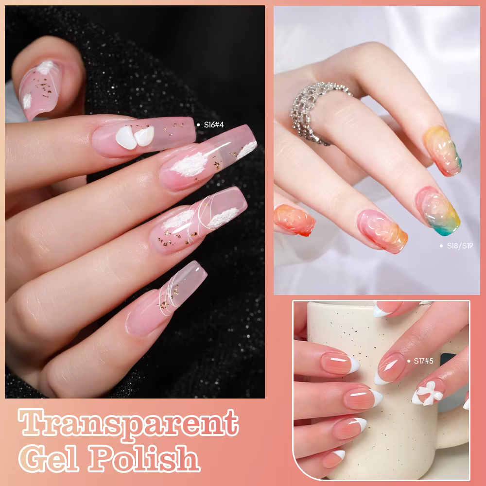 6 pièces/ensemble 15ML nu rose gelée vernis à ongles Gel ensemble été translucide