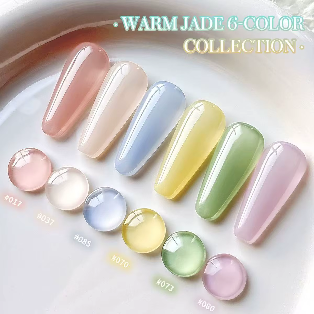 6 couleurs gelée rose nu Gel vernis à ongles ensemble hybride