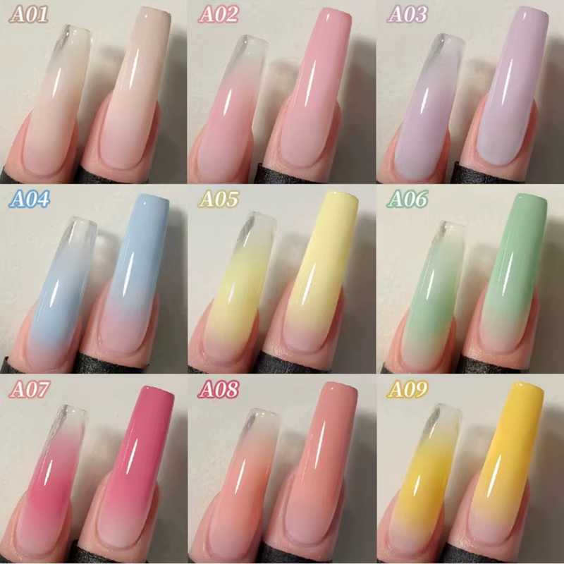 Nouveau Gel de Peinture pour Ongles Dégradé 9 Couleurs