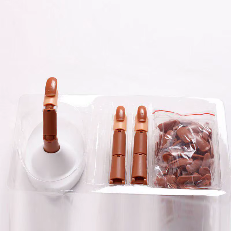 1 Ensemble de Modèles d'Entraînement pour Ongles avec Base et Support de Présentation