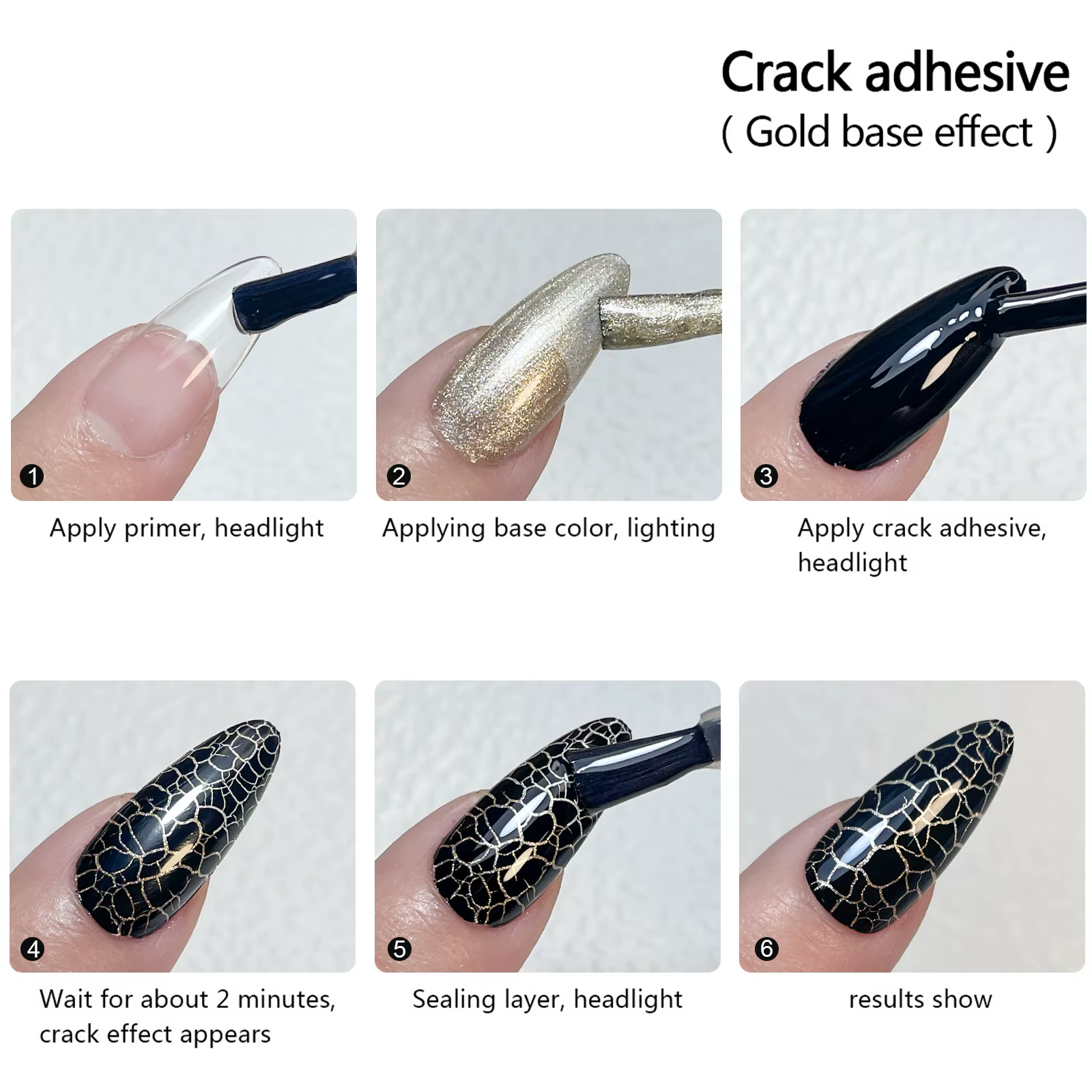 12ml Vernis à ongles effet craquelé magique
