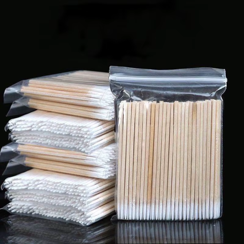 Bâtonnets de coton en bois pour manucure