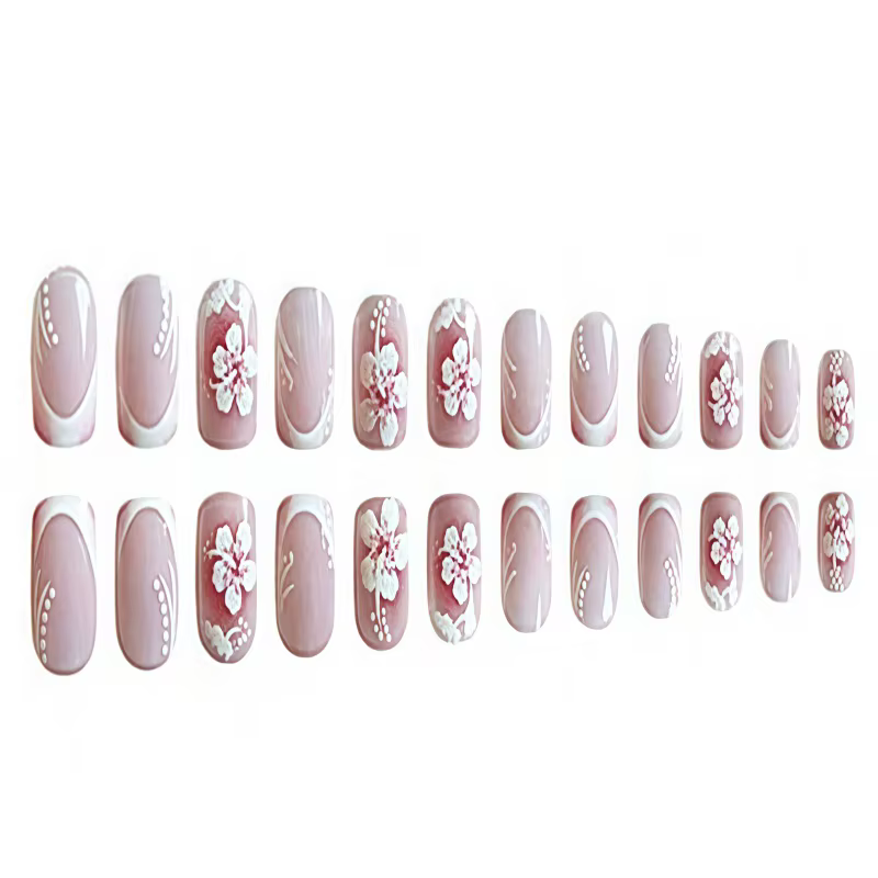 Indispensable pour les passionnés de mode : 24 pièces de faux ongles courts de style français