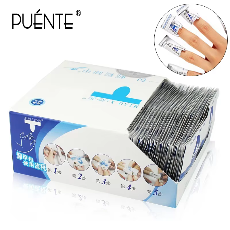 200 Lingettes Dissolvantes pour Vernis Gel en Boîte – Tampons en Papier