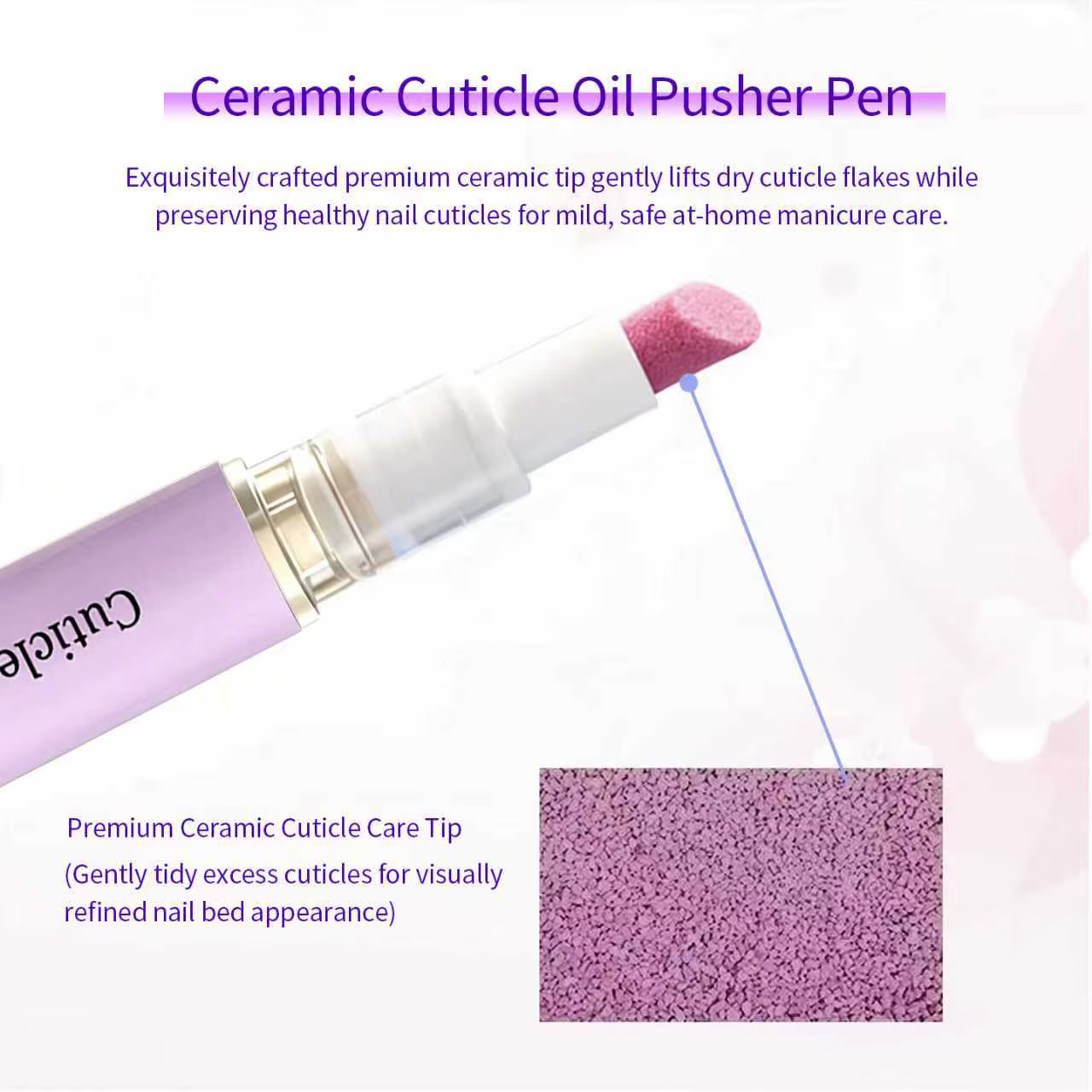 Stylo d'essence pour soins des ongles deux-en-un