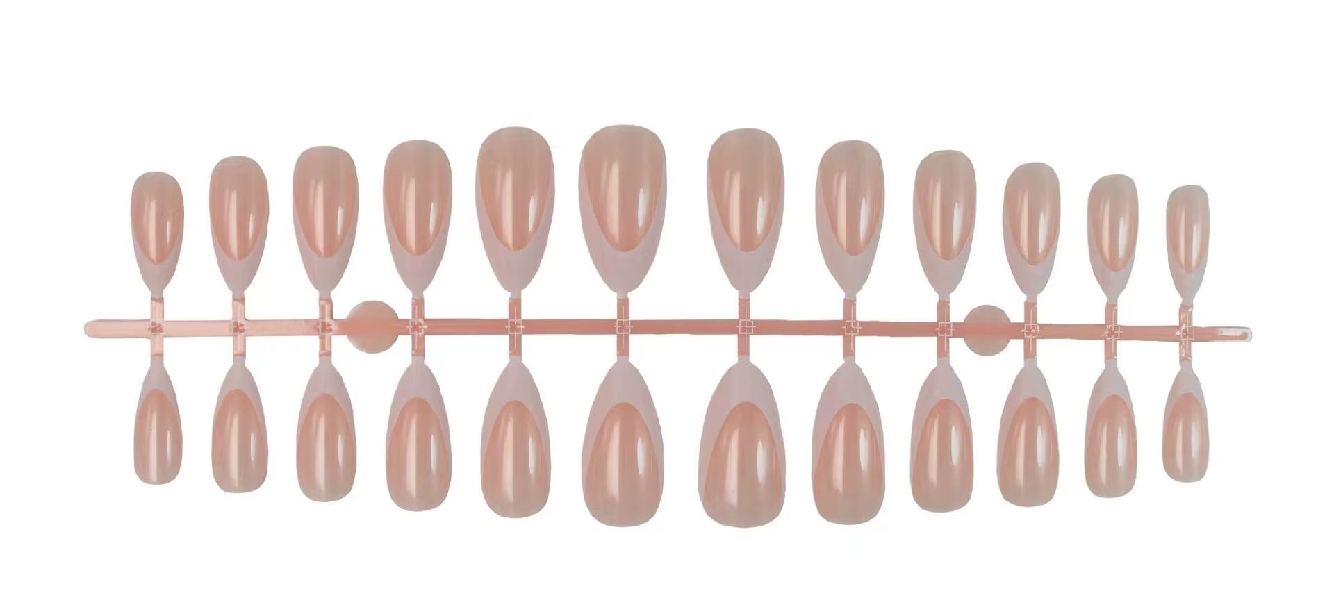 Nouveauté 2026 – 24 faux ongles nacrés brillants