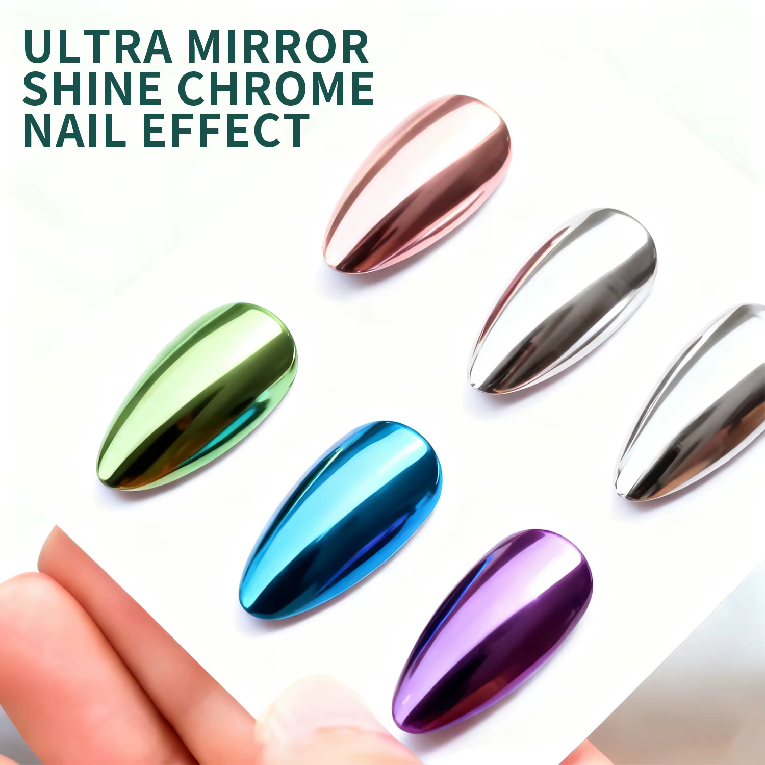 Nailpop Chrome poudre couche de finition haute brillance couche de finition Gel scellant pour ongles longue durée facile à utiliser lampe UV Dip bricolage Salon Art Designs