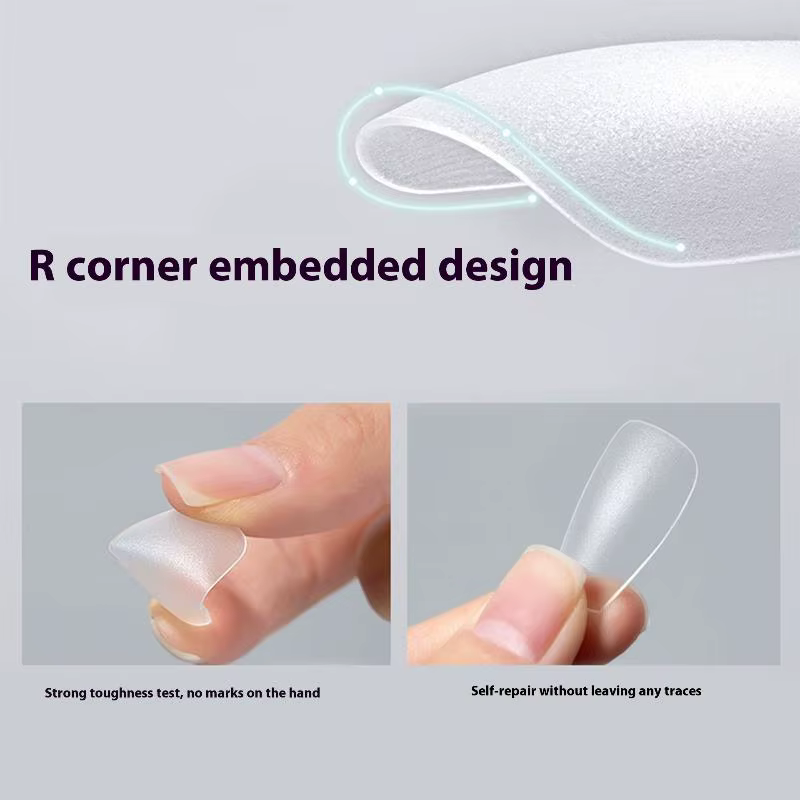 100 pièces/boîte faux ongles sans polissage sans Trace presse démale