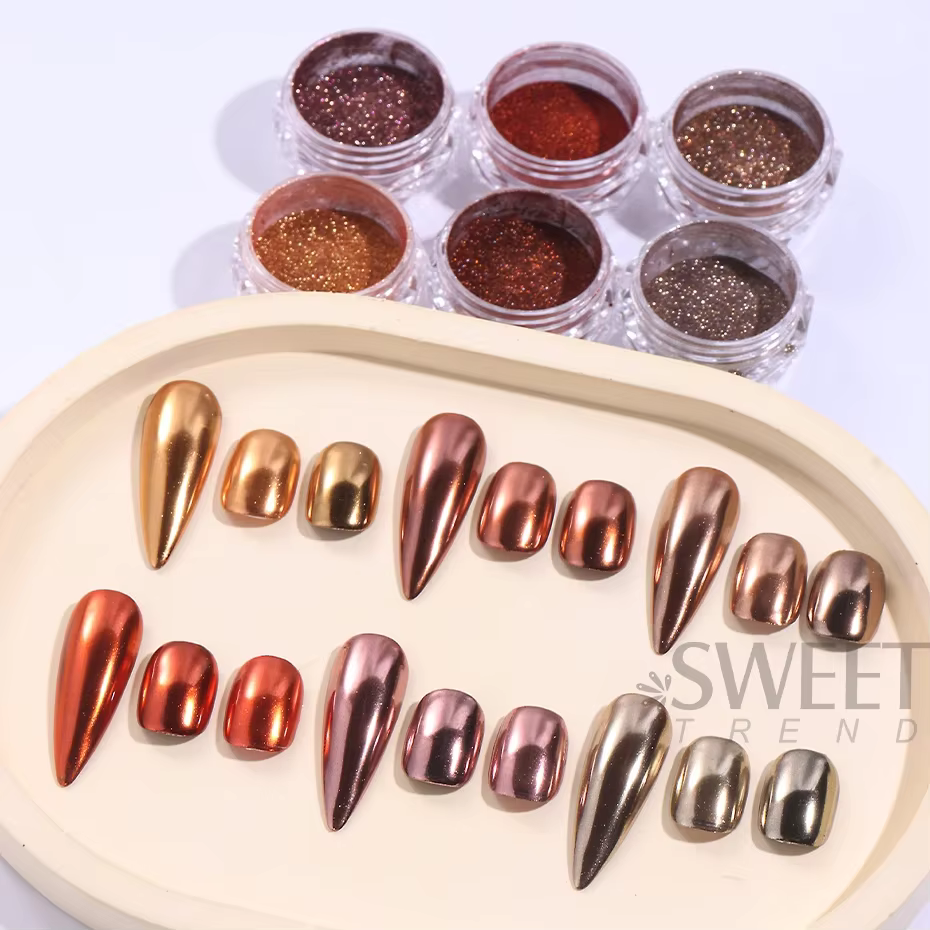 Poudre métallique pour Nail Art