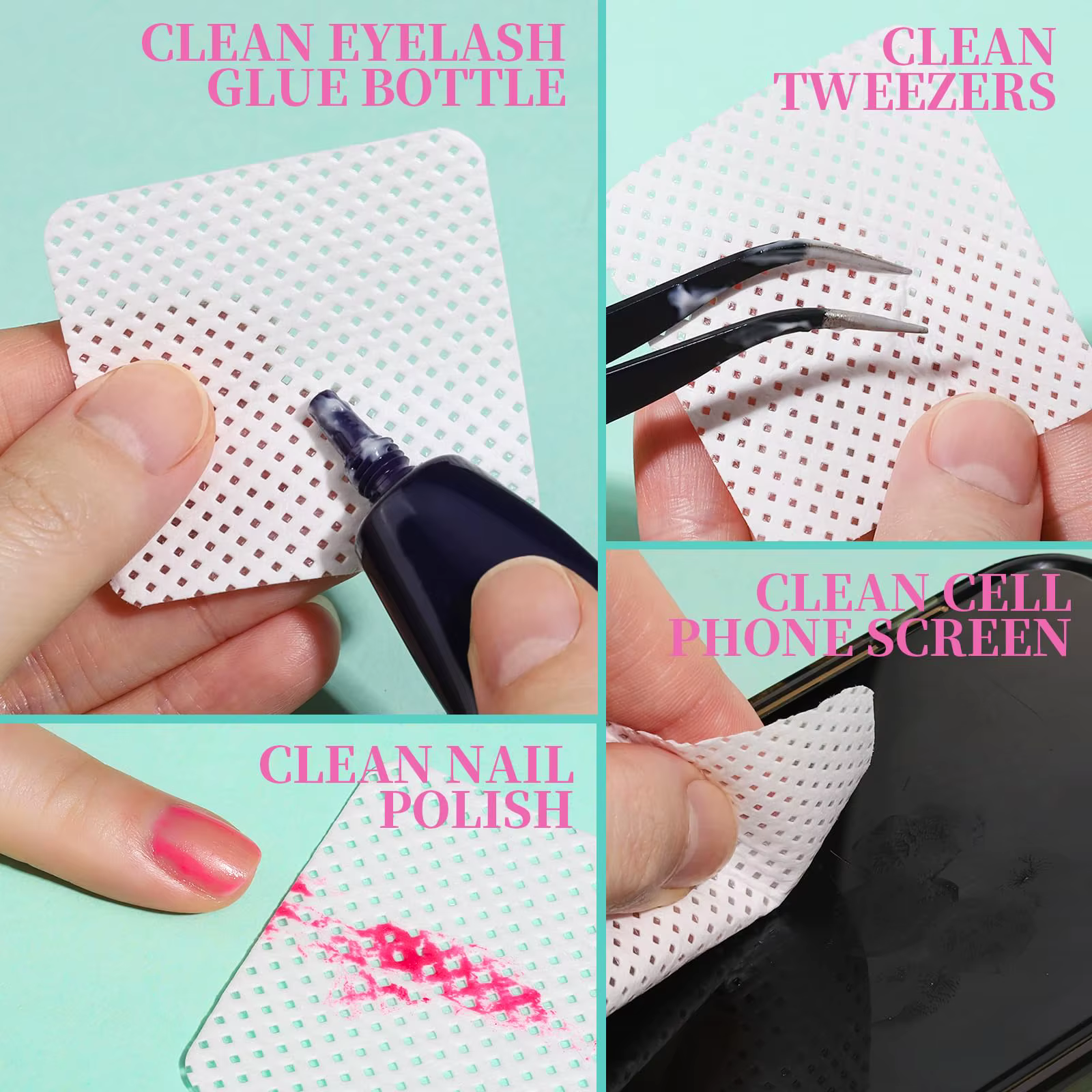 YIKOOLIN 200 lingettes sans peluches pour ongles