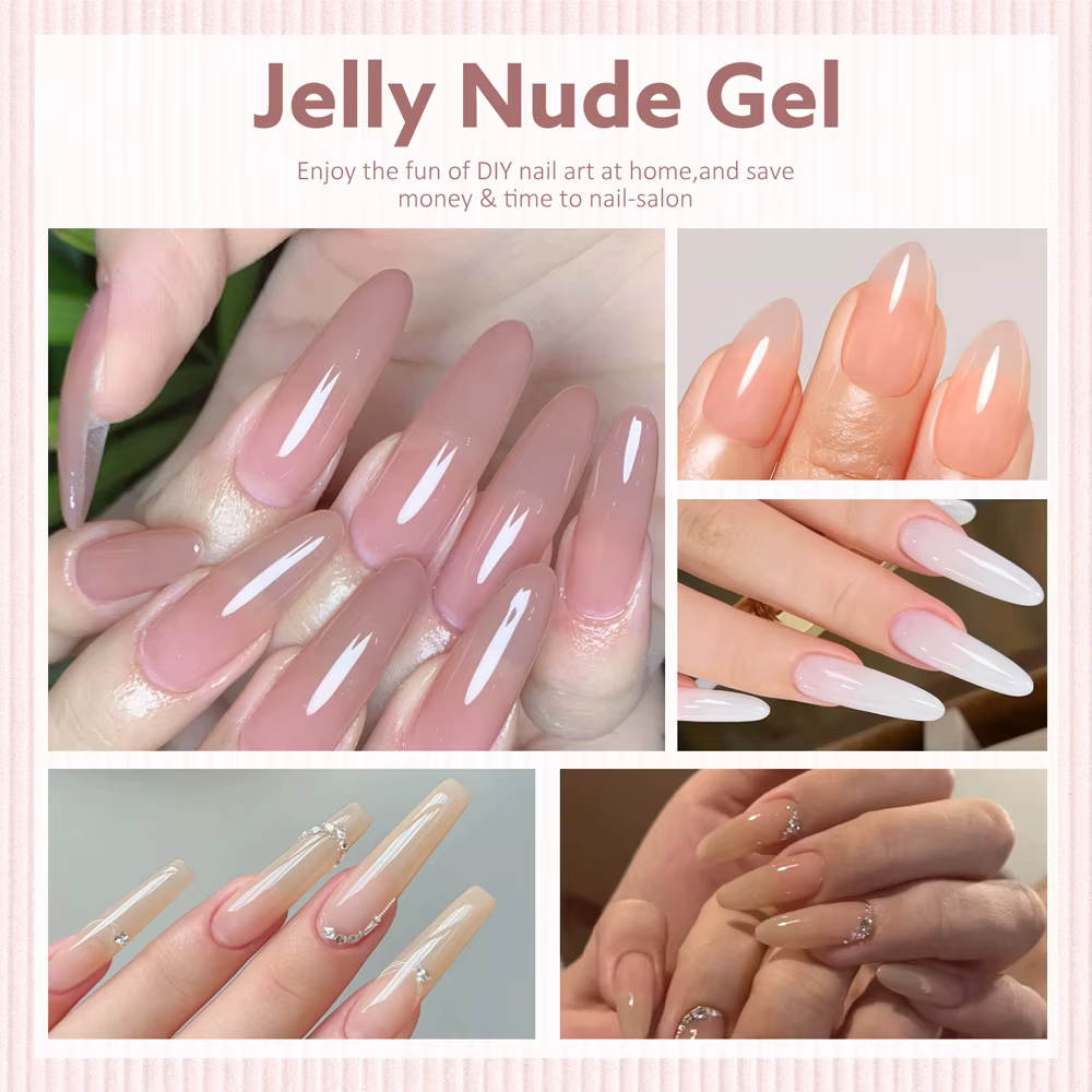HEMA FREE TPO gratuit 9ml Canni vernis à ongles Gel gelée couleur nue Transparent Semi Permanent naturel nu français