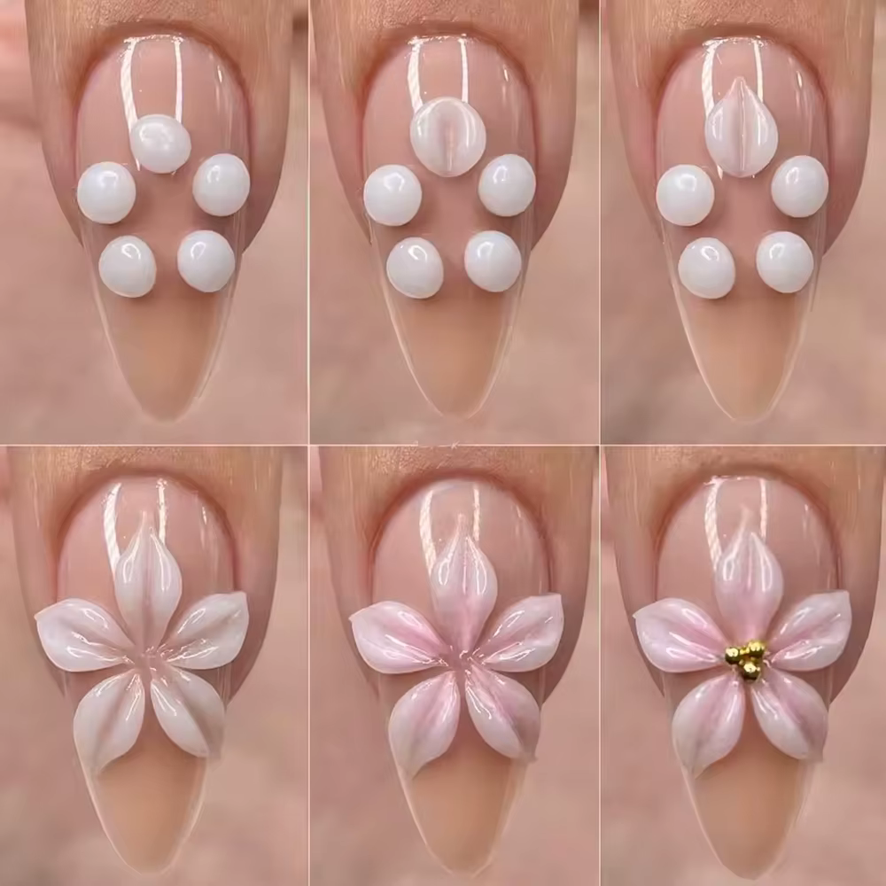 Gel de modelage 3D transparent pour nail art