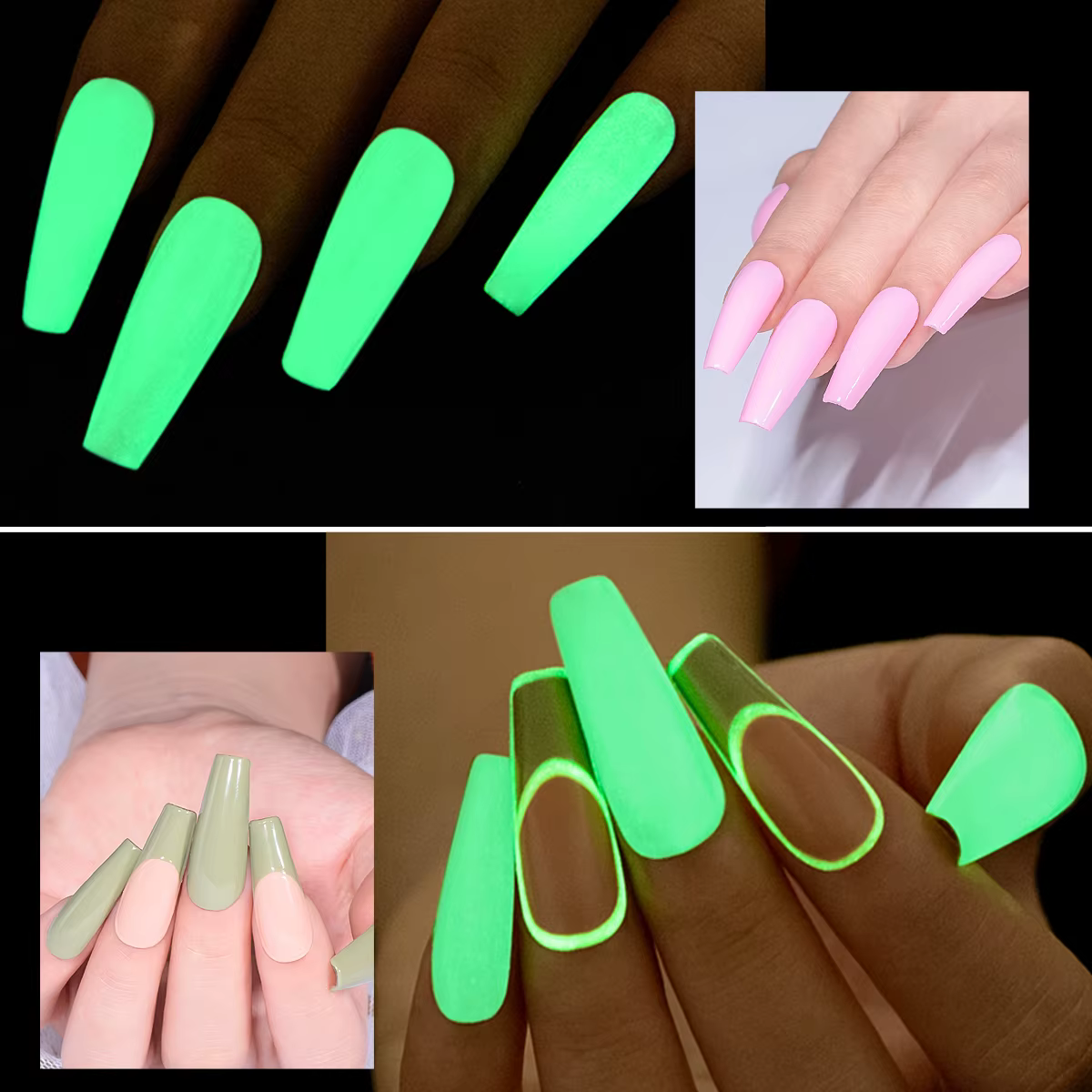 Quatre Lily 7ml couche de finition lumineuse Gel Vernis à ongles brillant dans la nuit paillettes Semi Permanent UV