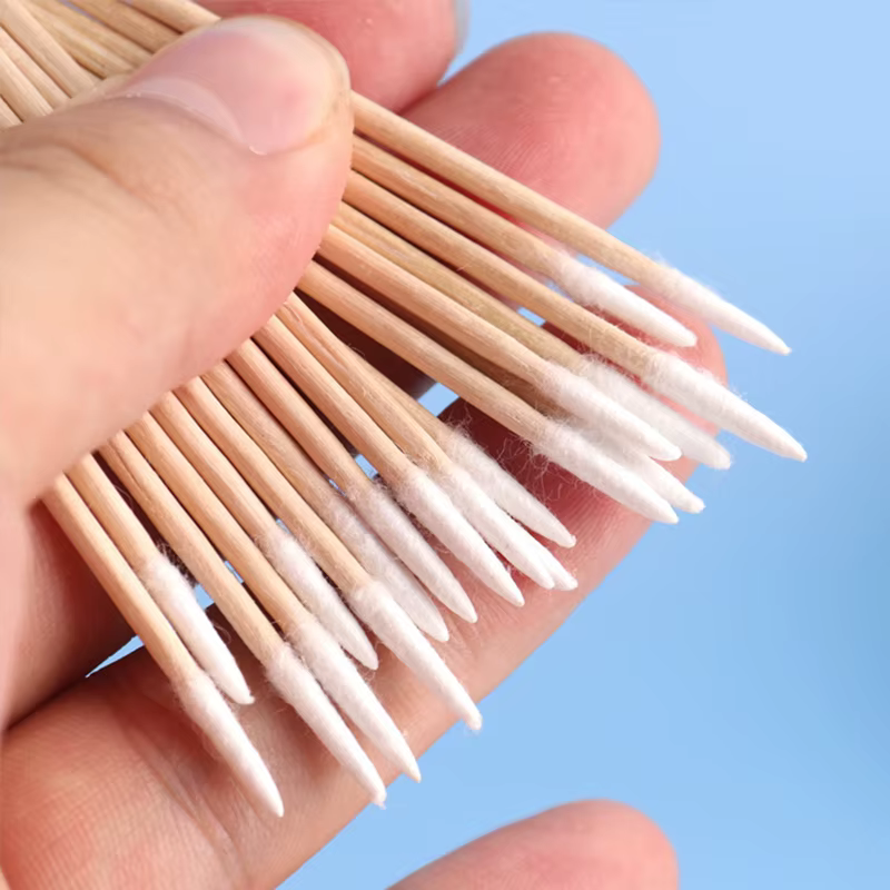 Bâtonnets de coton en bois pour manucure