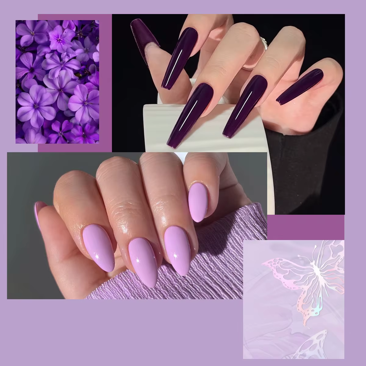 10 pièces de vernis à ongles gel de couleur unie pour une longue brillance