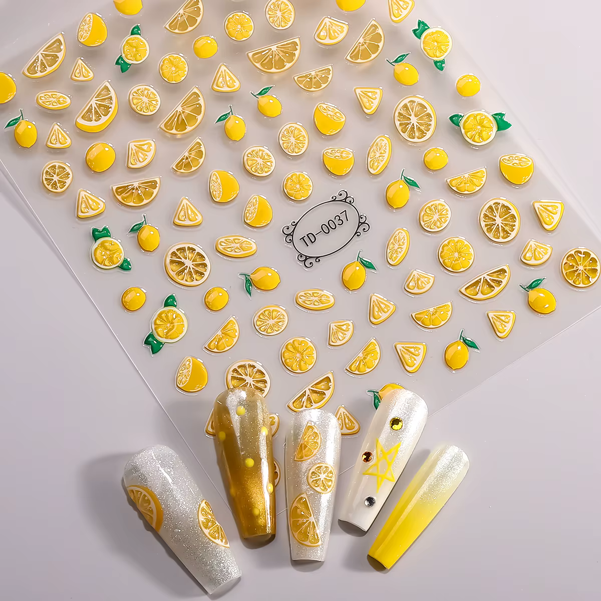 1 autocollant 5D pour ongles