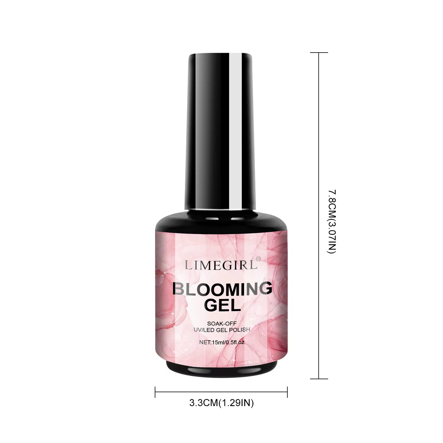 LIMEGIRL 15ML Gel floraison des ongles UV trempage propagation fleur de marbre effet d'épandage fonctionnel Nail Art